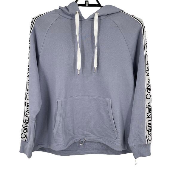 Calvin Klein Performance hooded sweatshirt purple tie activewear size 1X - Picture 1 of 5